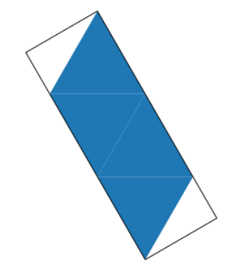 tetrahedron smallest bounding rectangle